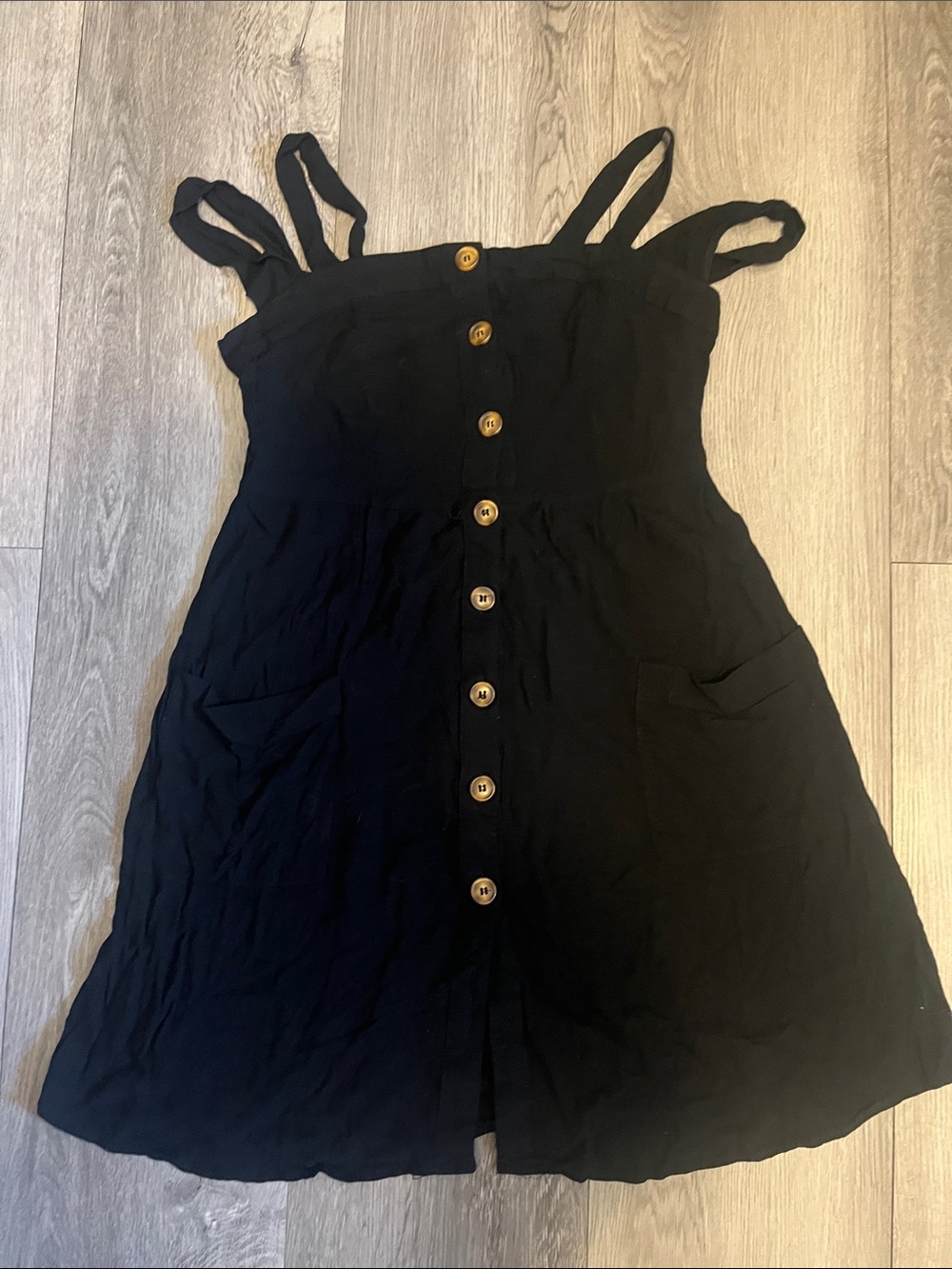 Scrappy Black dress